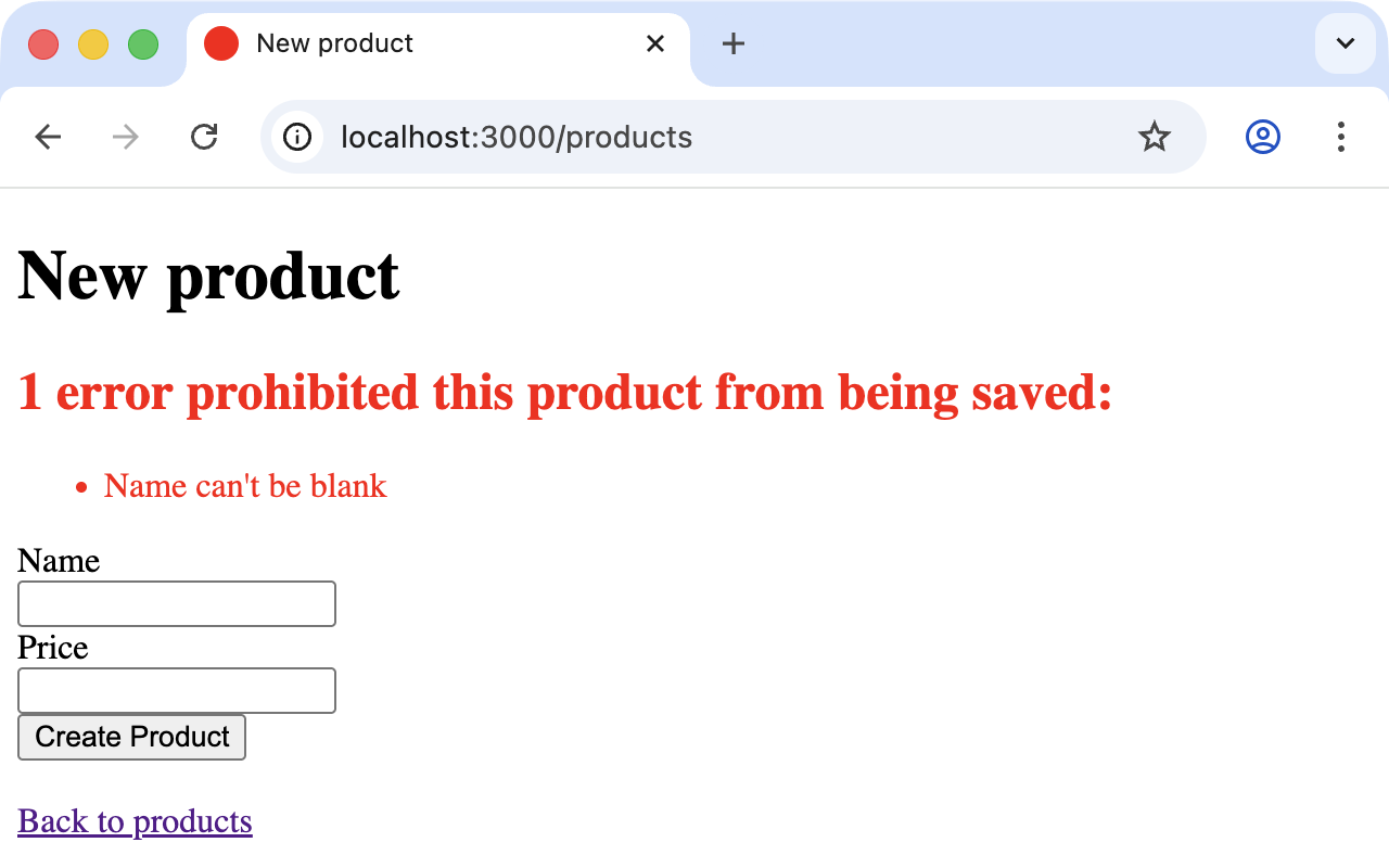 product error flash